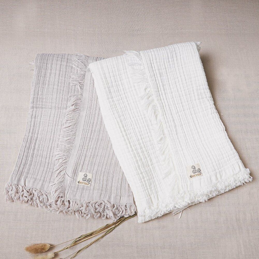 100% Organic Cotton Muslin Baby Blanket 4-layer Extra Soft Thick Ideal for Gift